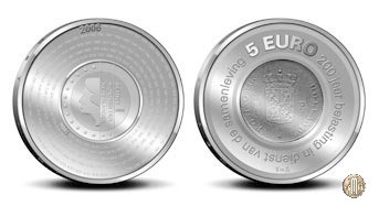 5 Euro 2006 Bicentenario Tassazione Olandese 2006 (Utrecht)