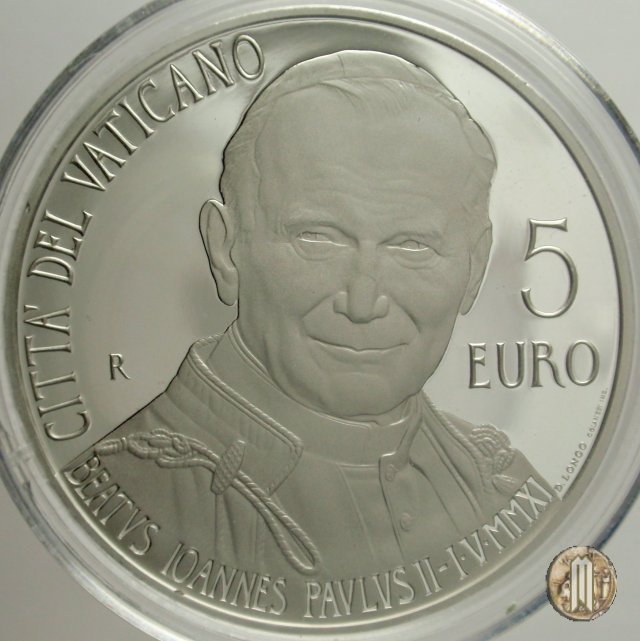 5 Euro 2011 Beatificazione di Papa Giovanni Paolo II 2011 (Roma)