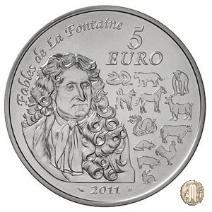 5 Euro 2011 Favole di La Fontaine - Anno del Coniglio 2011 (Parigi)