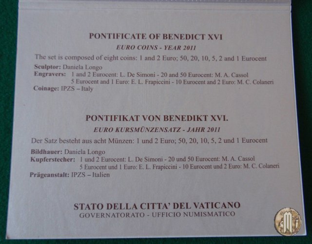 Vaticano 2011 Fdc 2011 (Roma)