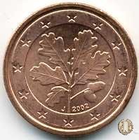 1 centesimo di Euro 2002 (Amburgo)