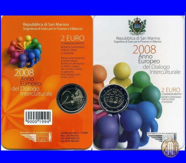 2 Euro 2008 Anno Europeo del Dialogo Interculturale 2008 (Roma)