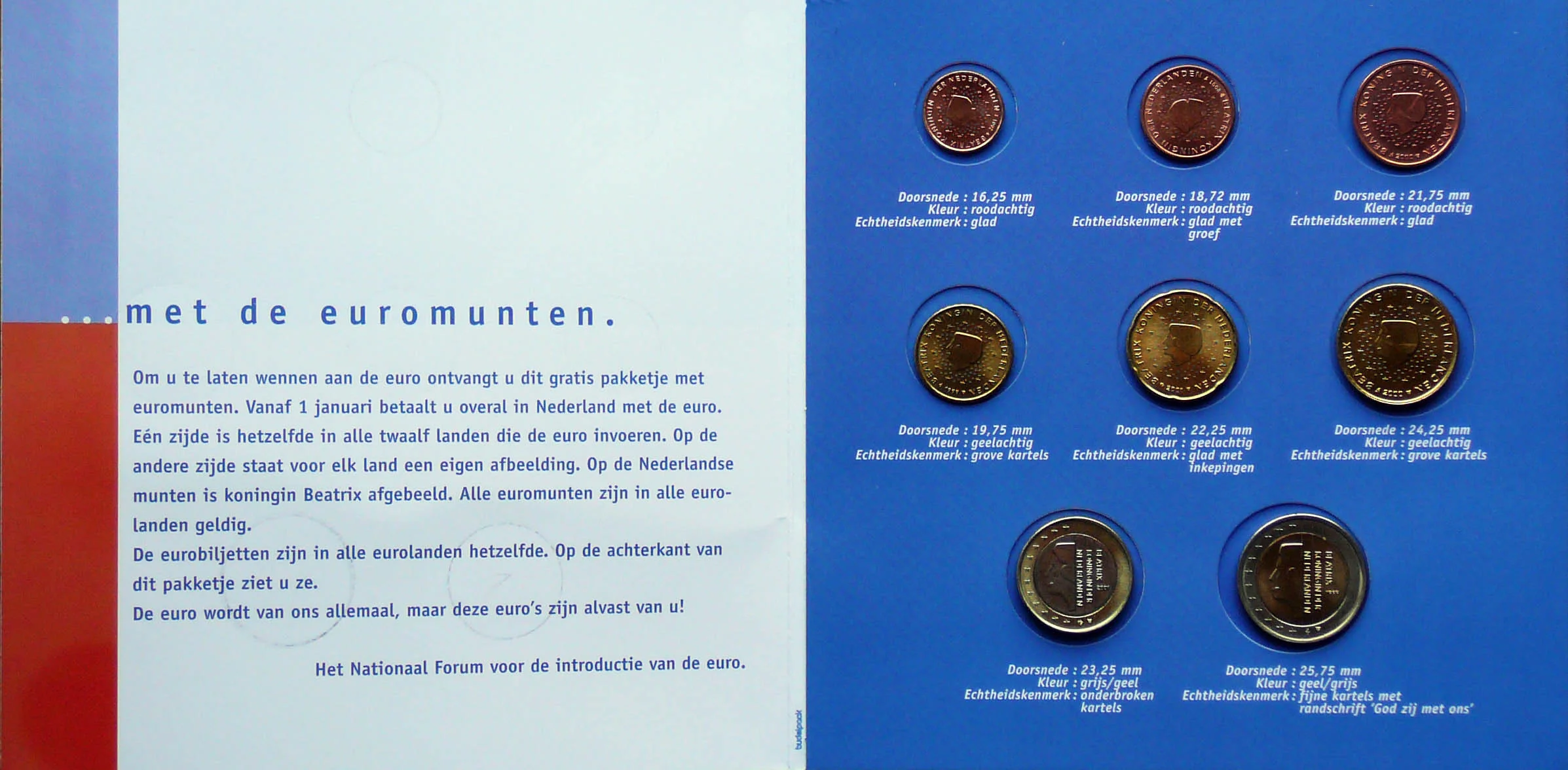 Starterkit Olandese 8 Monete 1999-2001