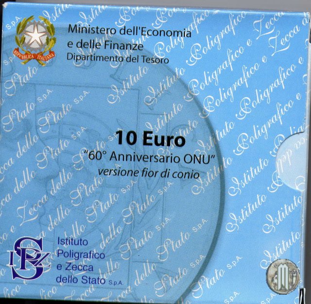 10 Euro 2005 60° Anniversario ONU 2005 (Roma)