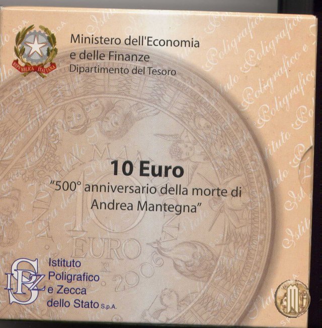 10 Euro 2006 500° Ann. morte Andrea Mantegna 2006 (Roma)