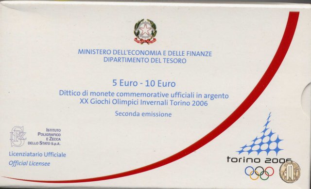 5 Euro 2005 XX Olimpiadi Inv. Torino 2006 - II em. 2005 (Roma)