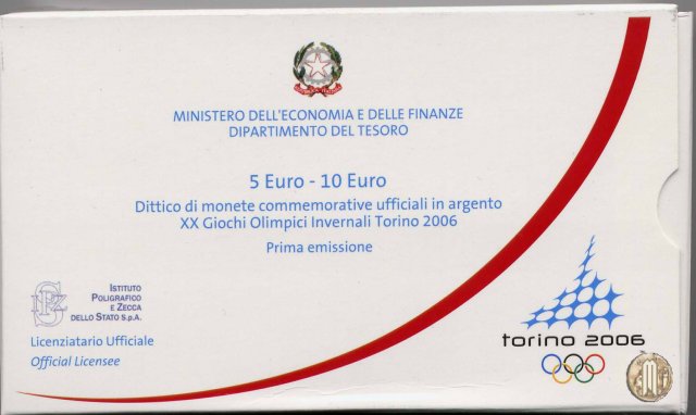 5 Euro 2005 XX Olimpiadi Inv. Torino 2006 - I em. 2005 (Roma)