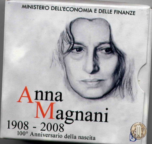 5 Euro 2008 100° Ann. nasc. Anna Magnani 2008 (Roma)