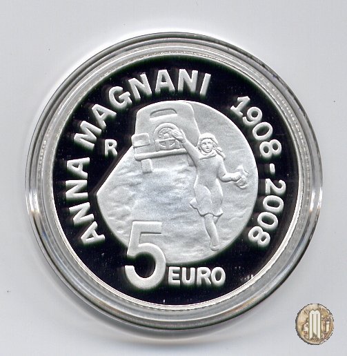 5 Euro 2008 100° Ann. nasc. Anna Magnani 2008 (Roma)