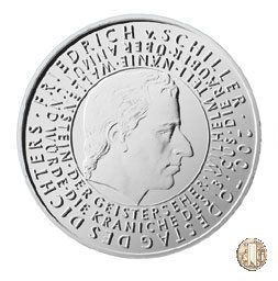 10 Euro 2005 200° Anniversario della Morte di Friedrich von Schiller 2005 (Karlsruhe)