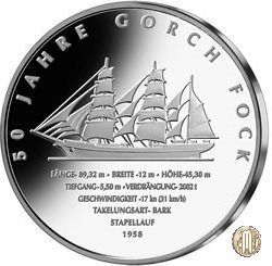 10 Euro 2008 50° Anniversario del Veliero Gorch Fock 2008 (Amburgo)