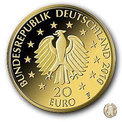 20 Euro 2010 Boschi della Germania - Quercia 2010 (Amburgo:Berlino:Karlsruhe:Monaco:Stoccarda)