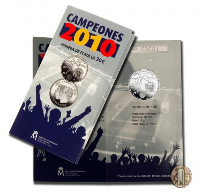 20 Euro 2010 Campioni del Mondo Sudafrica 2010 2010 (Madrid)