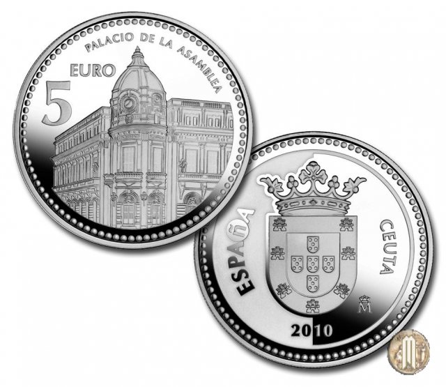 5 Euro 2010 I Capoluoghi di Provincia e le Città Autonome - Ceuta 2010 (Madrid)