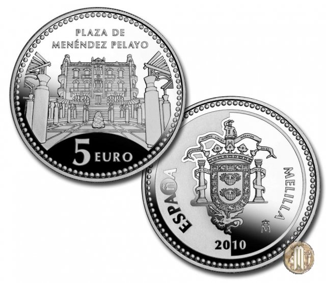 5 Euro 2010 I Capoluoghi di Provincia e le Città Autonome - Melilla 2010 (Madrid)