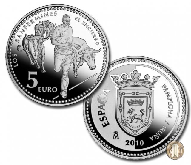 5 Euro 2010 I Capoluoghi di Provincia e le Città Autonome - Pamplona/Iruña 2010 (Madrid)