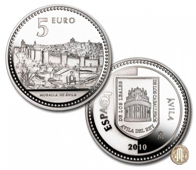 5 Euro 2010 I Capoluoghi di Provincia e le Città Autonome - Ávila 2010 (Madrid)