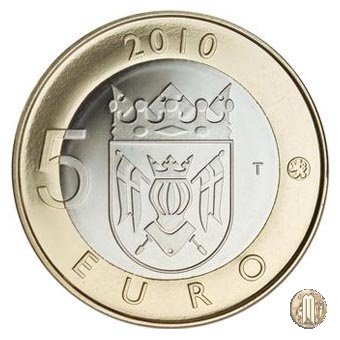 5 Euro 2010 Varsinais - Le Monete delle Provincie Storiche della Finlandia 2010 (Vantaa)