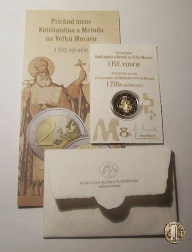 2 Euro 2013 1150° anniv. missione Costantino e Metodio nella Grande Moravia 2013 (Kremnica)