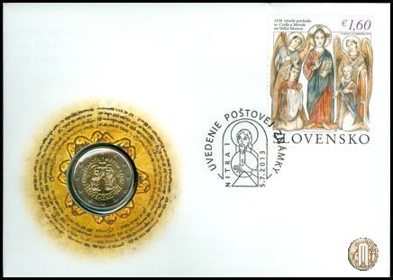 2 Euro 2013 1150° anniv. missione Costantino e Metodio nella Grande Moravia 2013 (Kremnica)