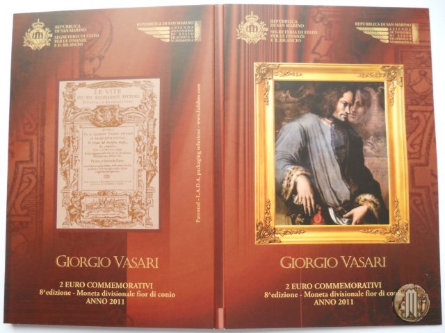 2 Euro 2011 500° Anniversario della Nascita di Giorgio Vasari 2011 (Roma)