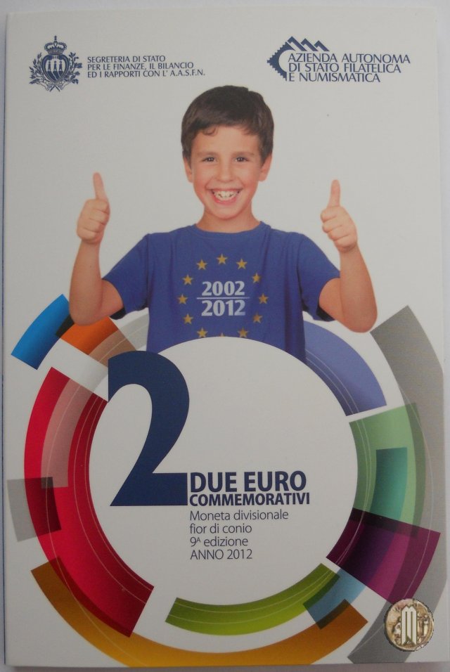 2 Euro 2012 10° Anniversario dell'Introduzione dell'Euro 2012 (Roma)