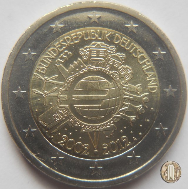 2 Euro 2012 10 anni di banconote e monete in euro 2012 (Berlino)