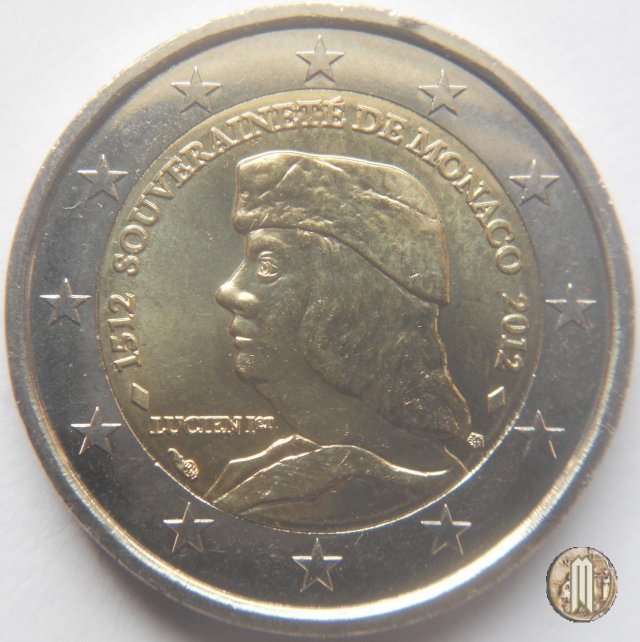 2 Euro 2012 - 500° anniv. della sovranità di Monaco 2012 (Parigi)