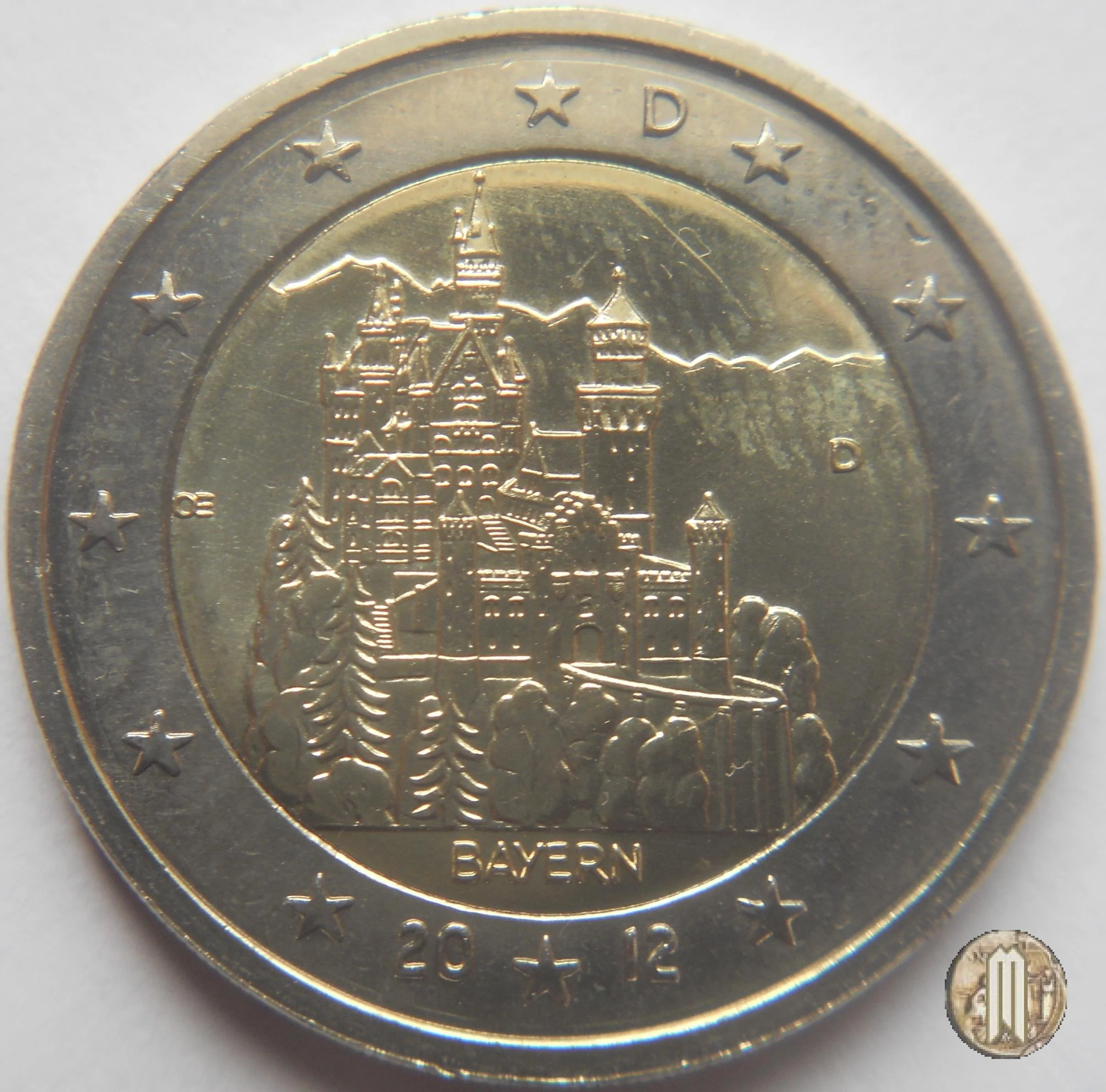2 Euro 2012 Castello di Neuschwanstein 2012 (Monaco)