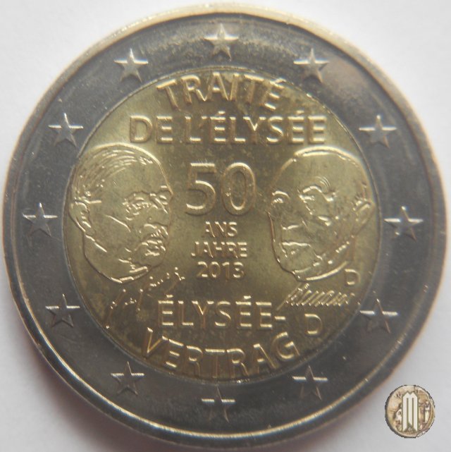 2 Euro 2013 50° anniv. Trattato dellEliseo 2013 (Monaco)