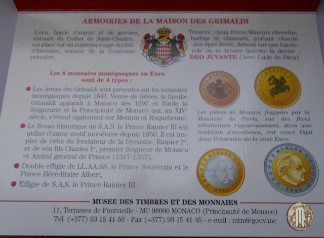 Monaco FdC 2001 2001 (Parigi)