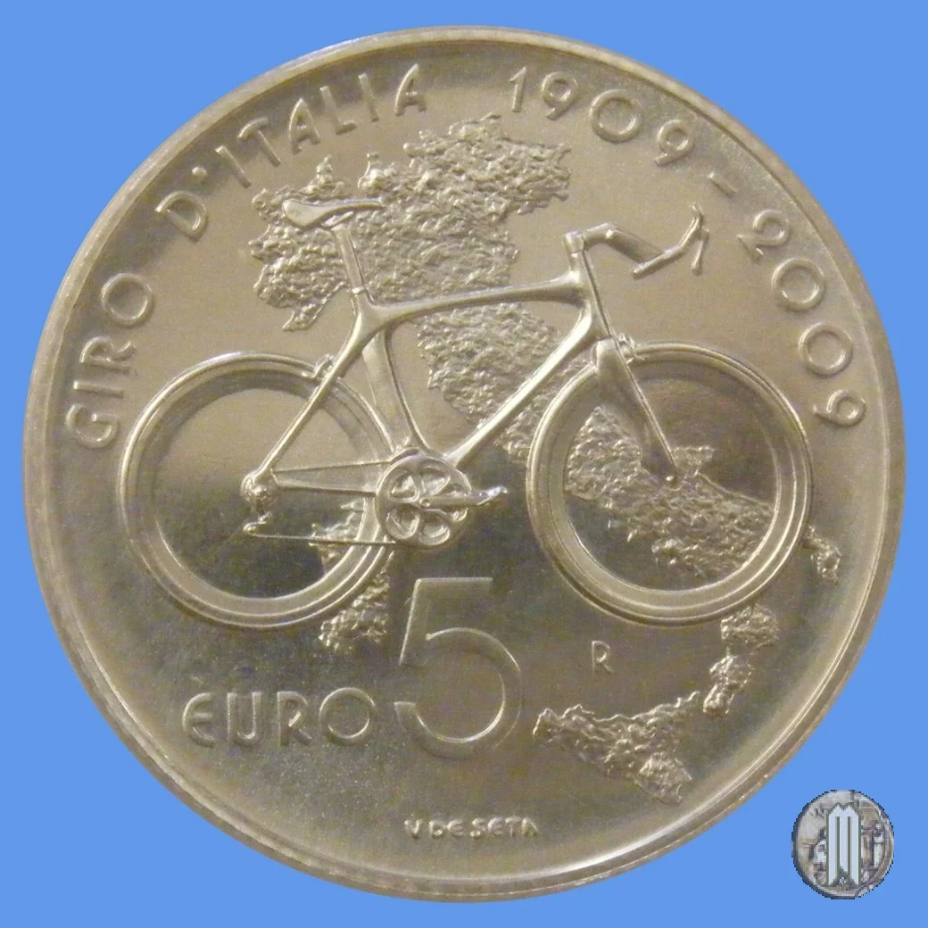5 Euro 2009 100&deg; Ann. Giro d'Italia 2009 (Roma)