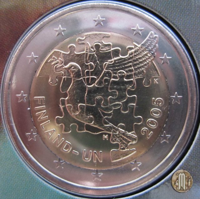 2 Euro 2005 50° Anniversario dell'Adesione della Finlandia all'ONU 2005 (Vantaa)