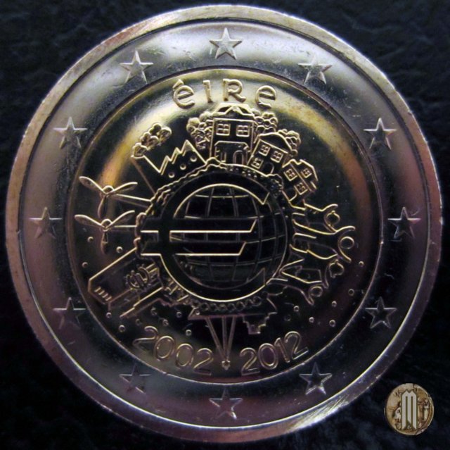 2 Euro 2012 10 anni di banconote e monete in euro 2012 (Dublino)