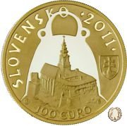 100 Euro 2011 1150° ann. della morte del Principe Nitrianske Pribina 2011 (Kremnica)