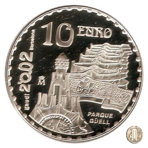 10 Euro 2002 Anno Internazionale di Gaudí - Parco Güell 2002 (Madrid)