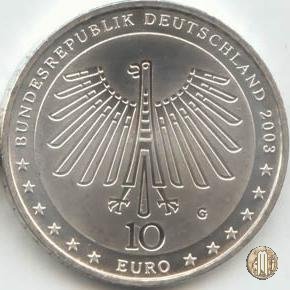 10 Euro 2003 200° Anniversario della Nascita di Gottfried Semper 2003 (Karlsruhe)