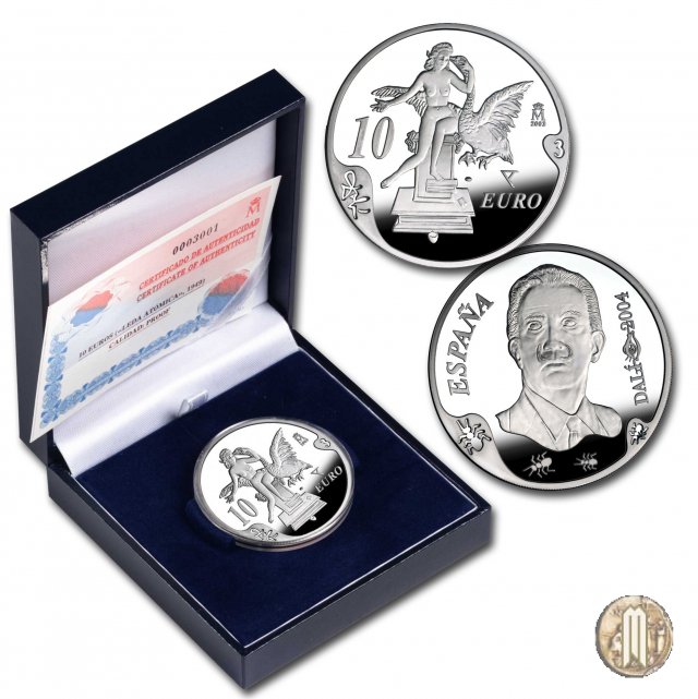 10 Euro 2004 Centenario della nascita di Salvador Dalí - Leda Atómica 2004 (Madrid)