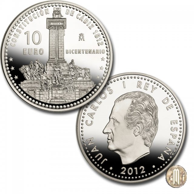 10 Euro 2012 Bicentenario della Costituzione spagnola 2012 (Madrid)