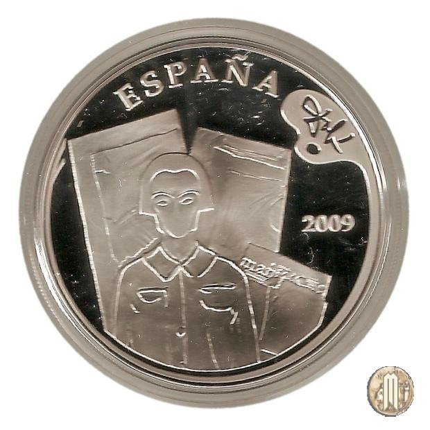 10 Euro 2009 Pittori spagnoli - Dalí - Inizio automatico di un ritratto di Gala 2009 (Madrid)
