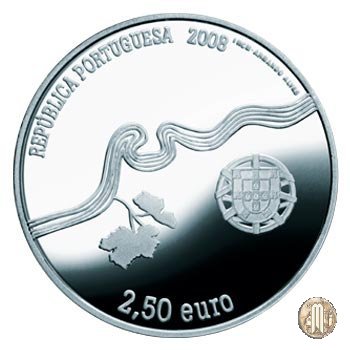 2,50 euro 2008 Unesco - Alto Douro Vinhateiro 2008 (Lisbona)