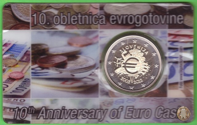 2 Euro 2012 10 anni di banconote e monete in euro 2012 (Kremnica)