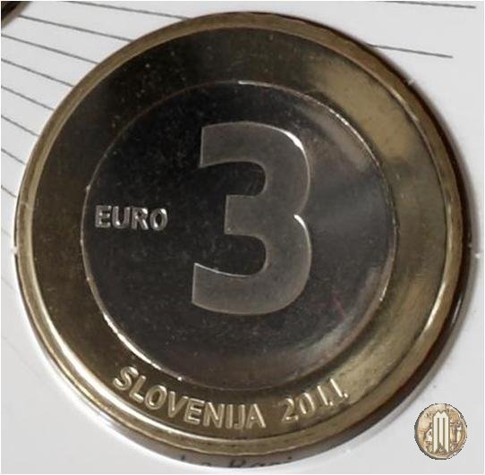 3 Euro 2011 20° anniv. dell'indipendenza della Repubblica di Slovenia 2011 (Vantaa)