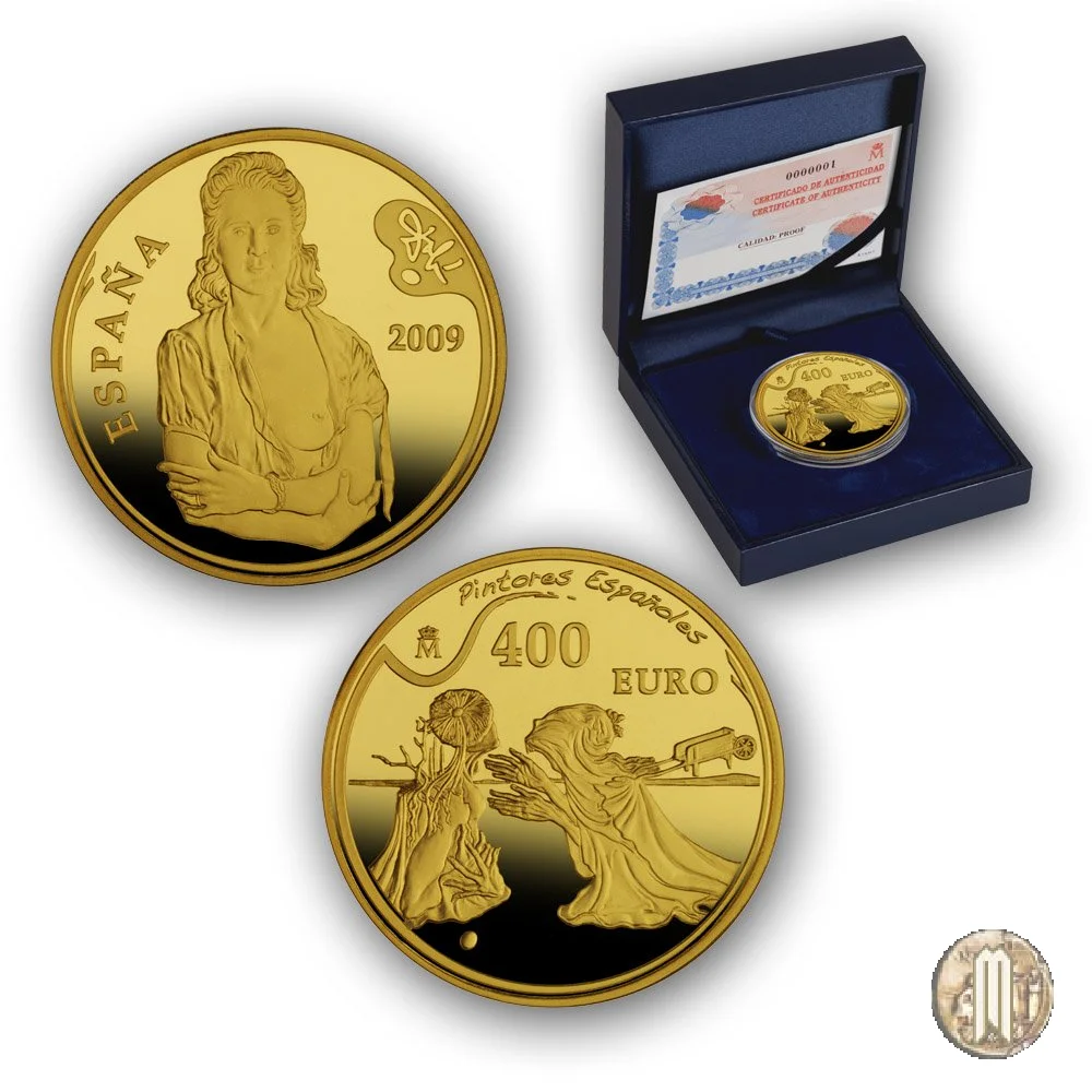 400 Euro 2009 Pittori spagnoli - Dal&iacute; 2009 (Madrid)