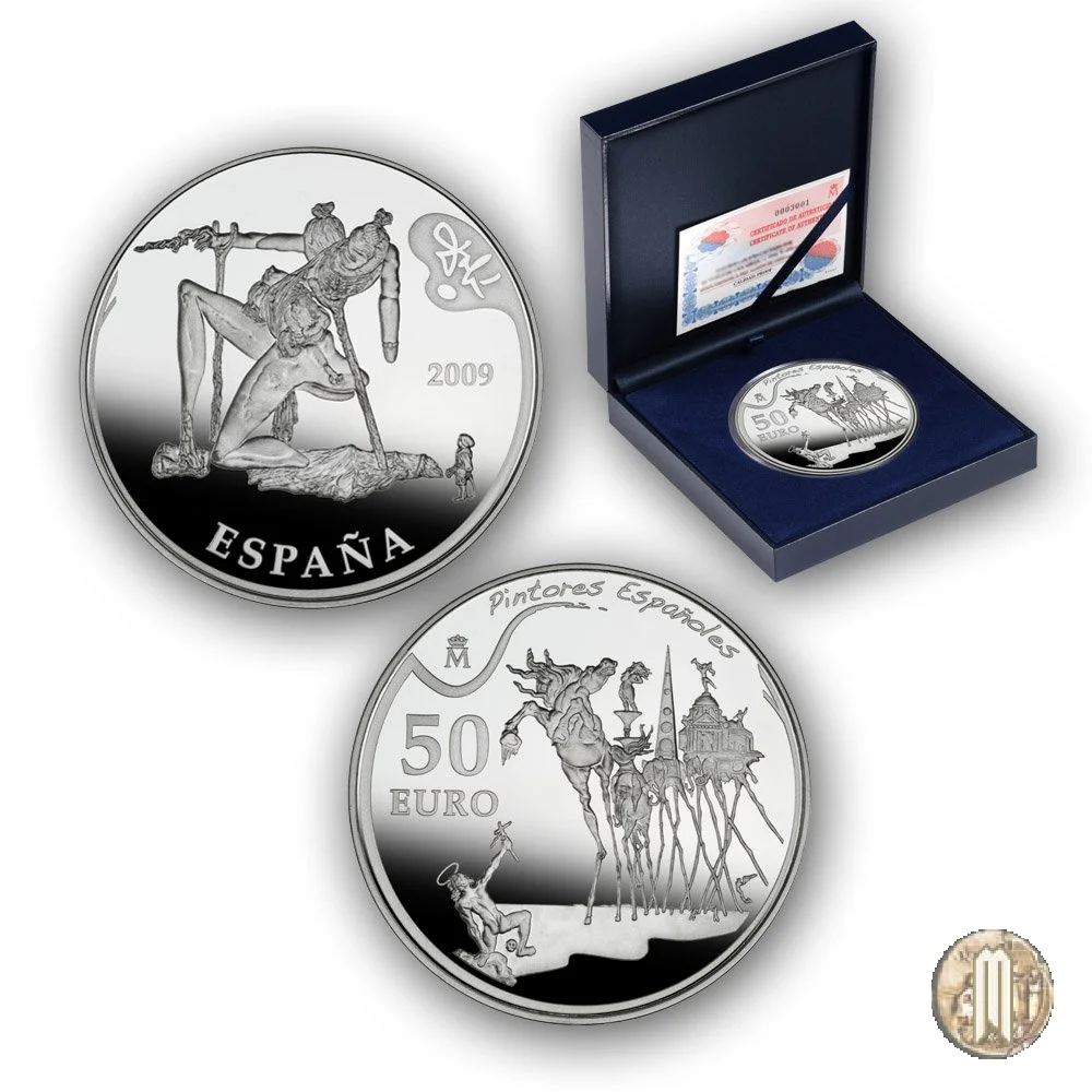 50 Euro 2009 Pittori spagnoli - Dal&iacute; 2009 (Madrid)