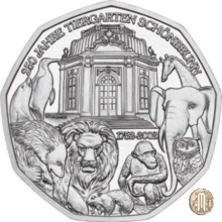 5 Euro 2002 250° Anniversario dello Zoo Schönbrunn di Vienna 2002 (Vienna)