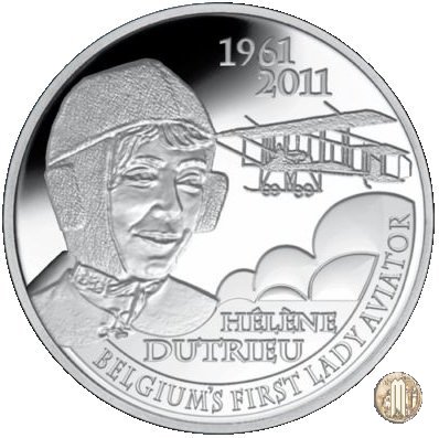 5 Euro 2011 Belgio la prima donna aviatore - Hélèn Dutrieu 2011 (Bruxelles)