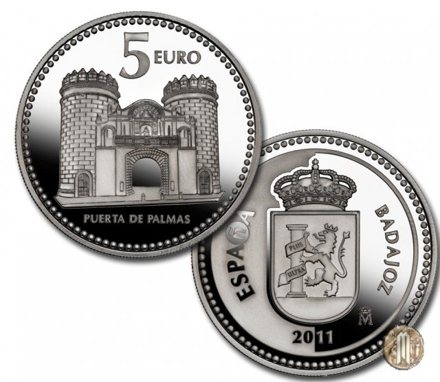 5 Euro 2011 Las Capitales de Provincia y Ciudades Autónomas - Badajoz 2011 (Madrid)