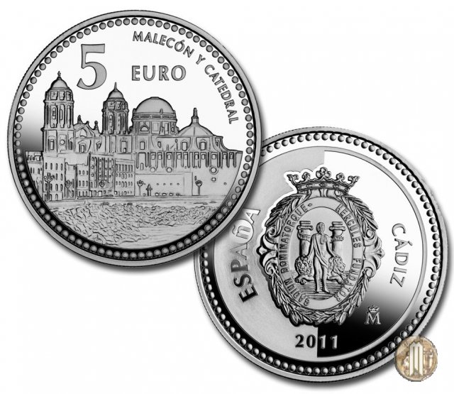 5 Euro 2011 Las Capitales de Provincia y Ciudades Autónomas - Cádiz 2011 (Madrid)