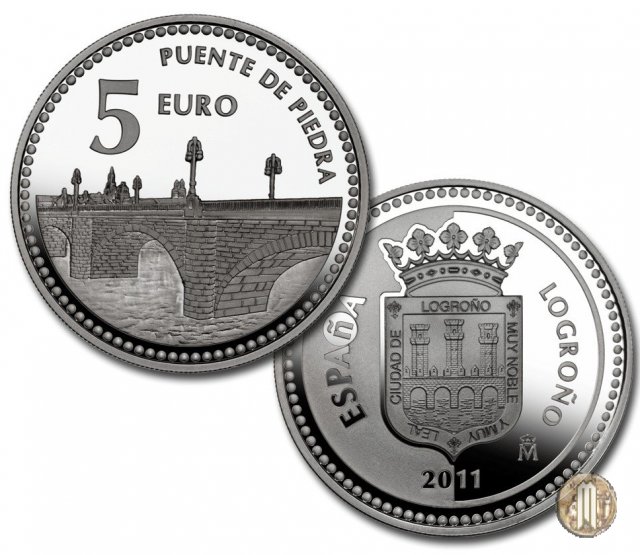 5 Euro 2011 Las Capitales de Provincia y Ciudades Autónomas - Logroño 2011 (Madrid)